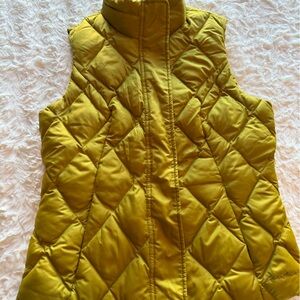Eddie Bauer Mustard Quilted Vest
